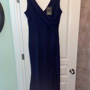Woosea Women's Navy Blue Cocktail Dress